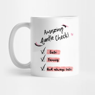 Amazing Auntie Check! Mug